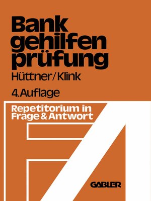 cover image of Die Bankgehilfenprüfung in Frage und Antwort